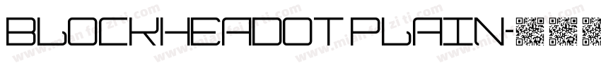BlockheadOT Plain字体转换